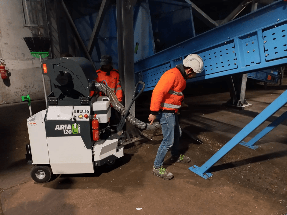 Aria 120 in gebruik bij industriële locatie